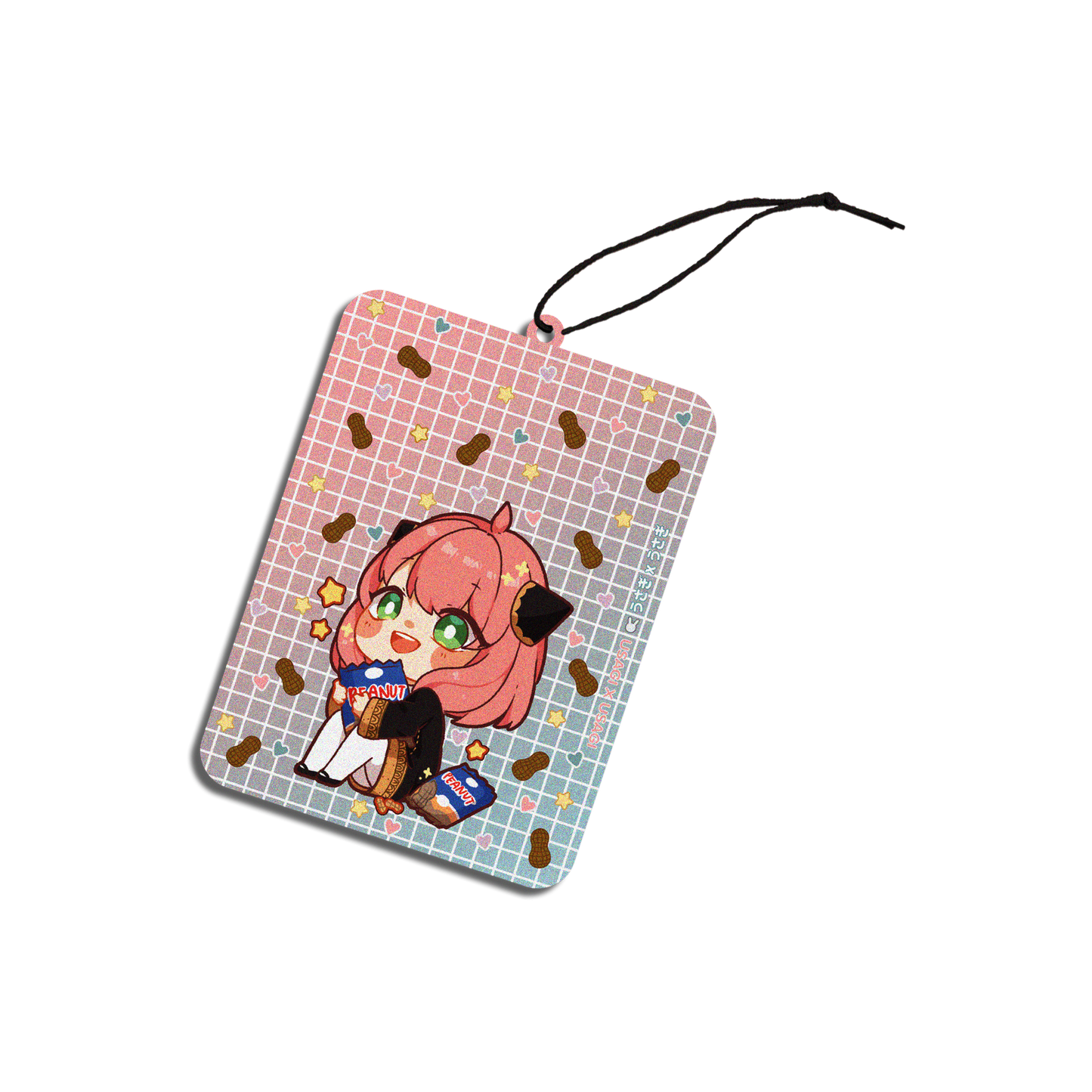 ANYA PEANUTS CAR AIR FRESHENER { SPY X FAMILY } - STRAWBERRY