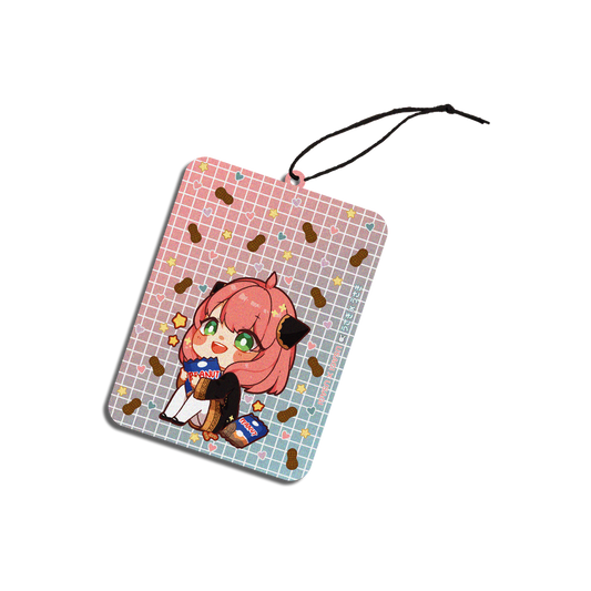 ANYA PEANUTS CAR AIR FRESHENER { SPY X FAMILY } - STRAWBERRY