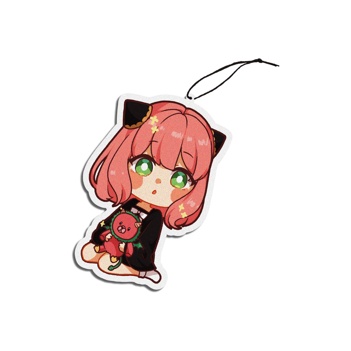 ANYA PLUSHIE CAR AIR FRESHENER { SPY X FAMILY } - STRAWBERRY