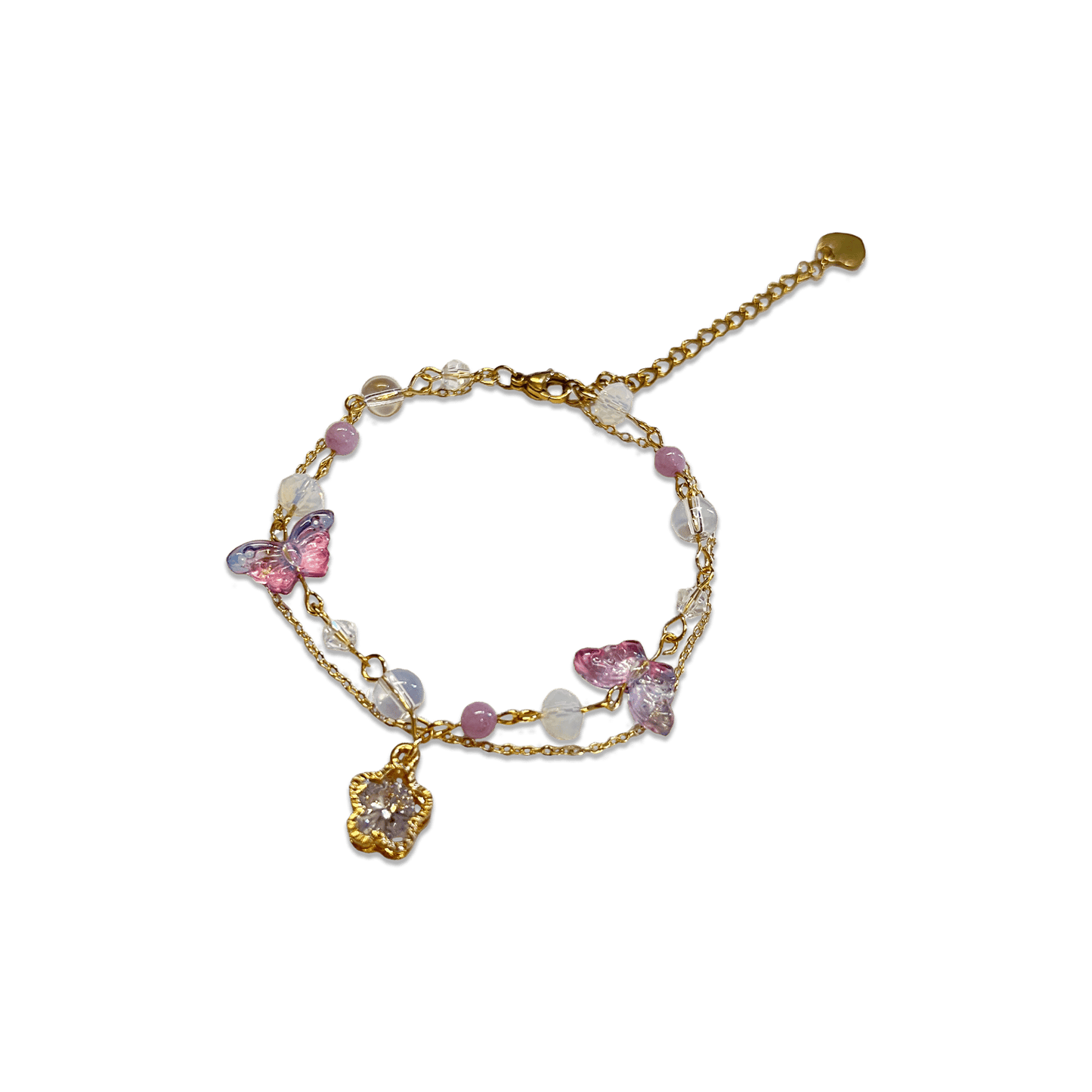 DAINTY { GOLD } BUTTERFLY BRACELET - Usagi x Usagi, LLC - Jewelry