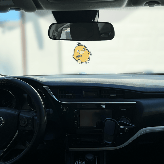 DUCKY WITH GUN CAR AIR FRESHENER - BLACK ICE - Usagi x Usagi, LLC - Air Freshener