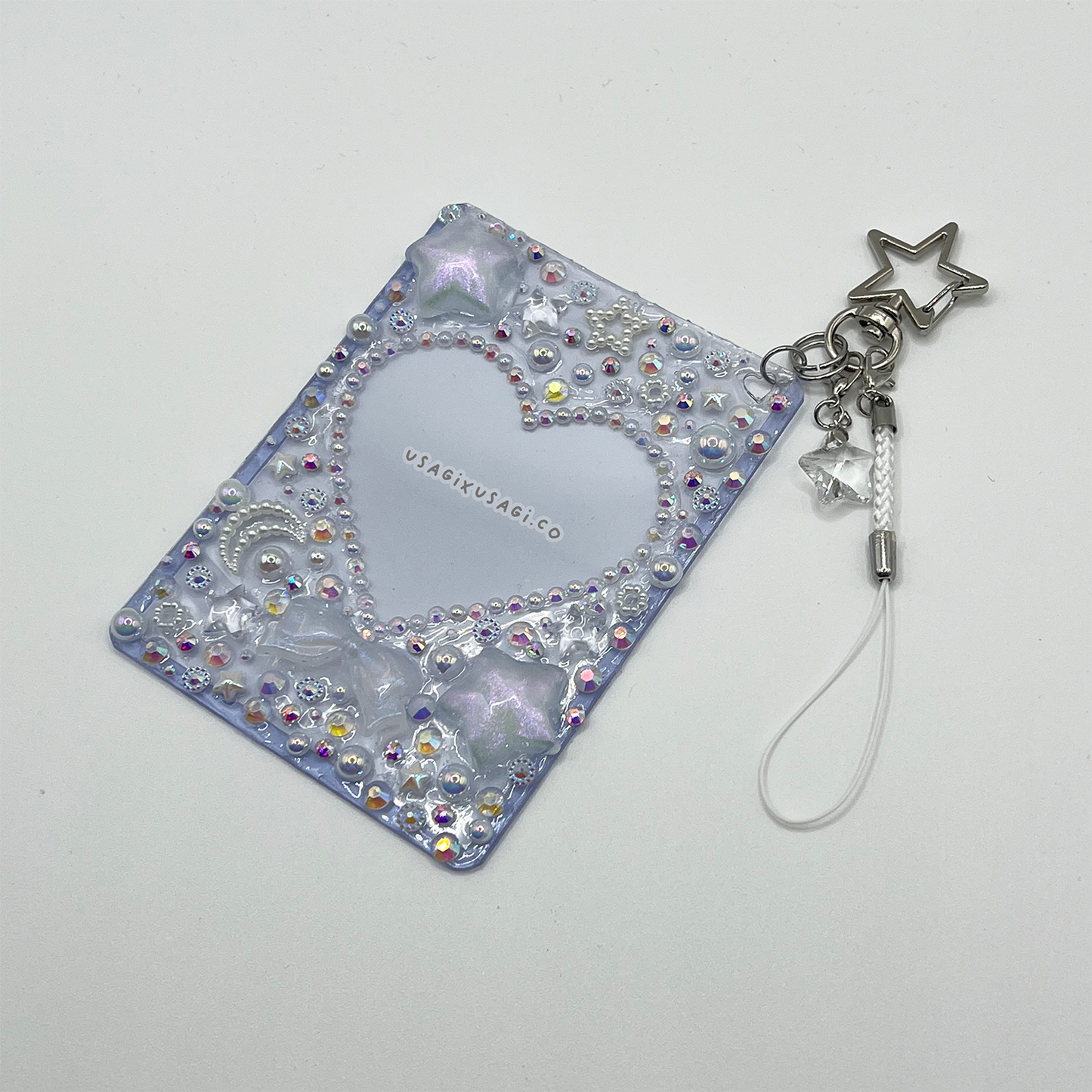 ETHEREAL BOW HEART FRAME { WHITE } DECODEN TOPLOADER