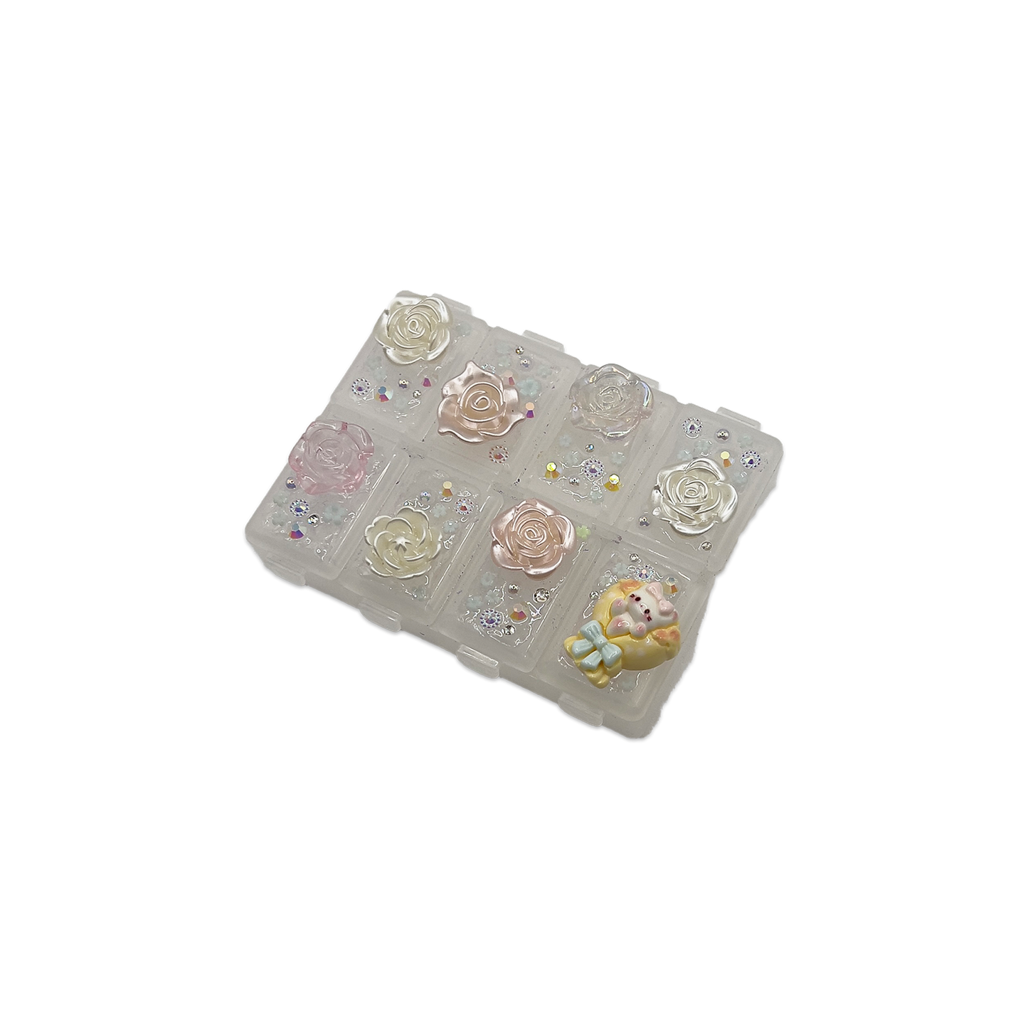 KITTY BOUQUET TRINKET BOX - 8 POCKETS