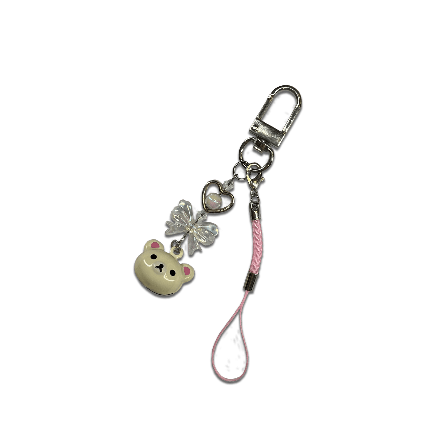 KUMA BELL { WHITE BEAR } SPECIALTY KEYCHAIN - Usagi x Usagi, LLC - Keychains