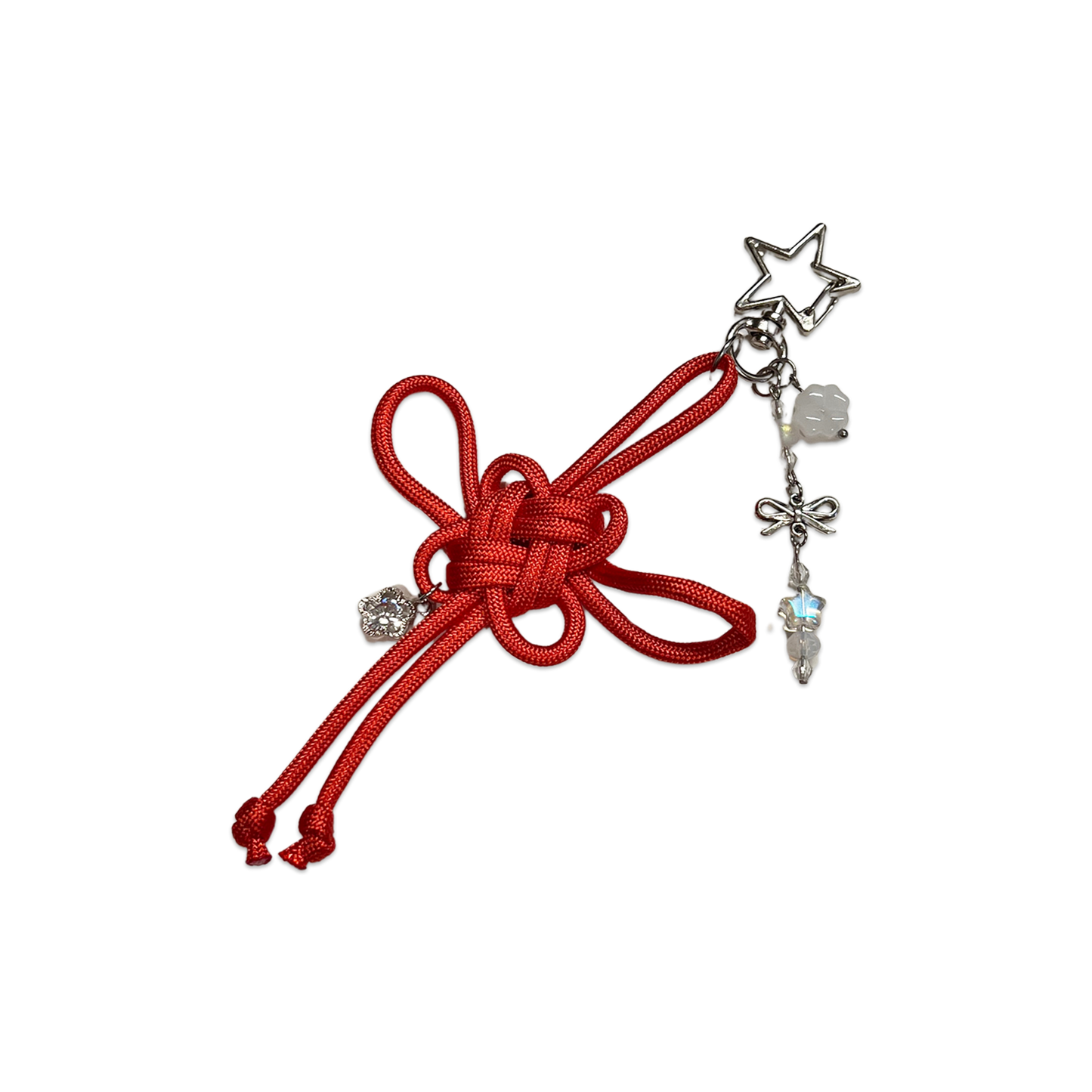 LUCKY KNOT { RED } SPECIALTY KEYCHAIN