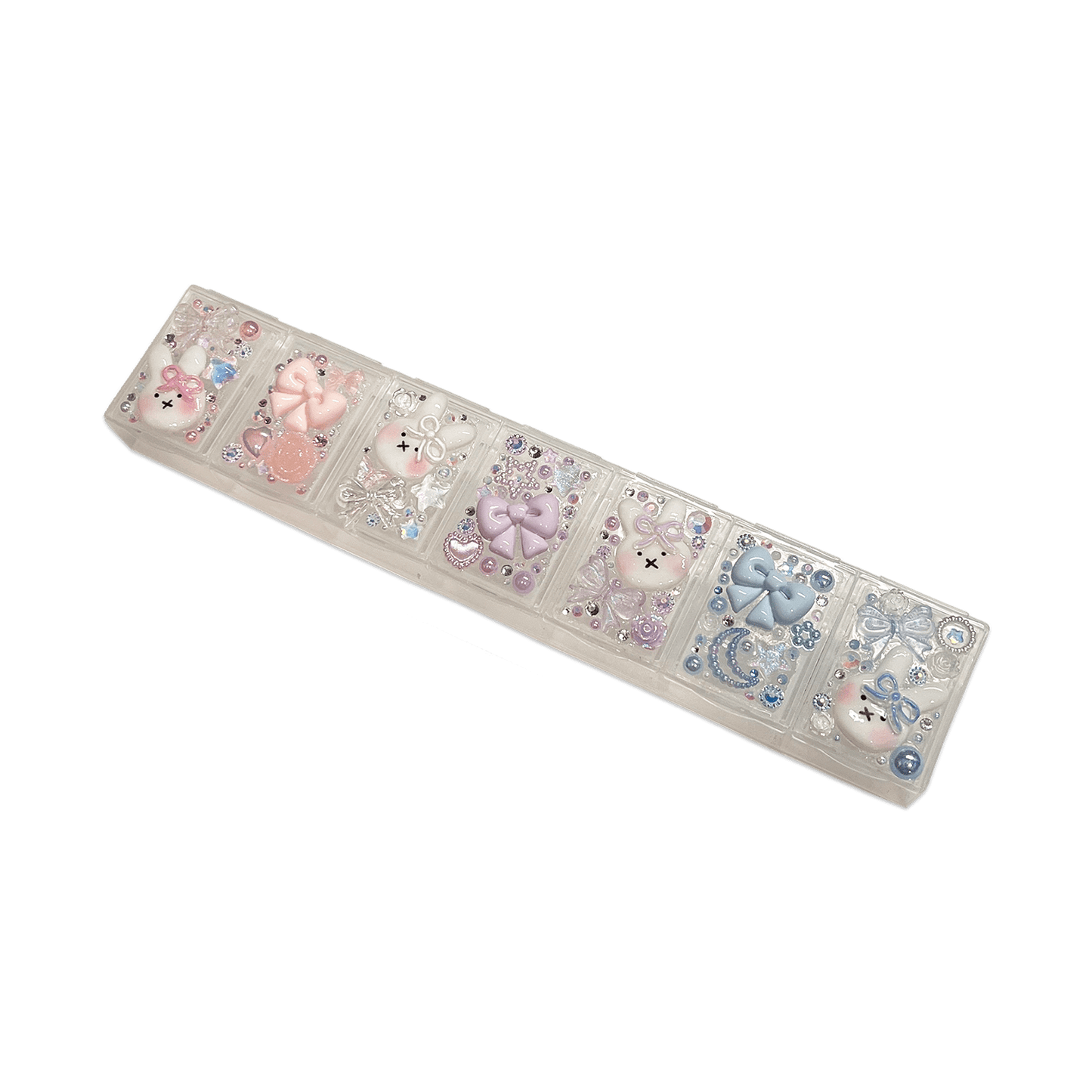 PASTEL BUNNY BOW DECODEN TRINKET BOX - WEEKLY ( 7 DAYS ) - Usagi x Usagi, LLC - Accessories