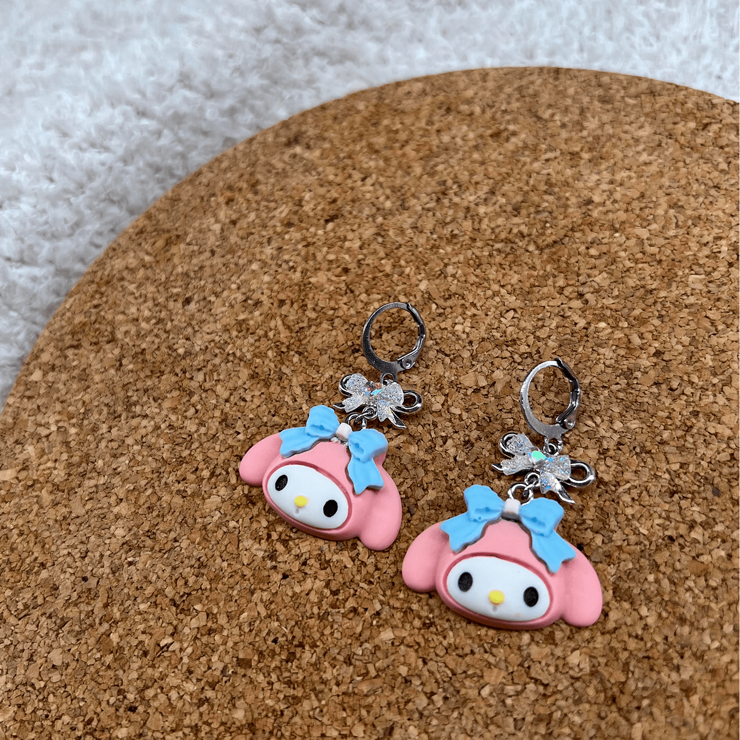 PINK BUNNY MELODY EARRINGS - Usagi x Usagi, LLC - Jewelry