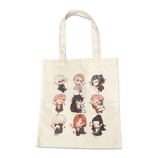 SLEEPY CURSED FRIENDS TOTE BAG - Usagi x Usagi, LLC - Accessories