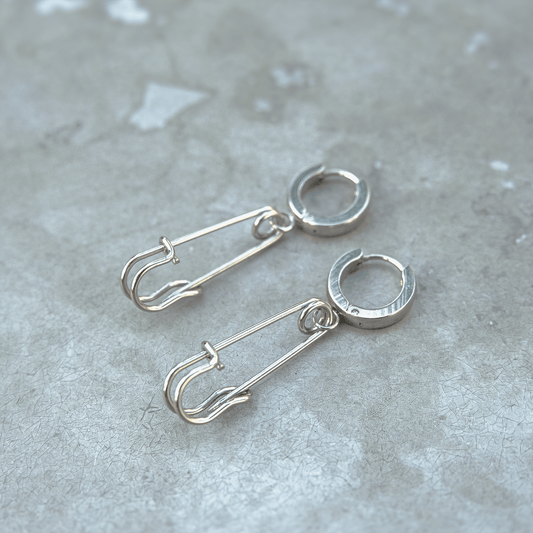 SOFT BUT DEADLY SAFETY PIN EARRINGS - Usagi x Usagi, LLC - Jewelry