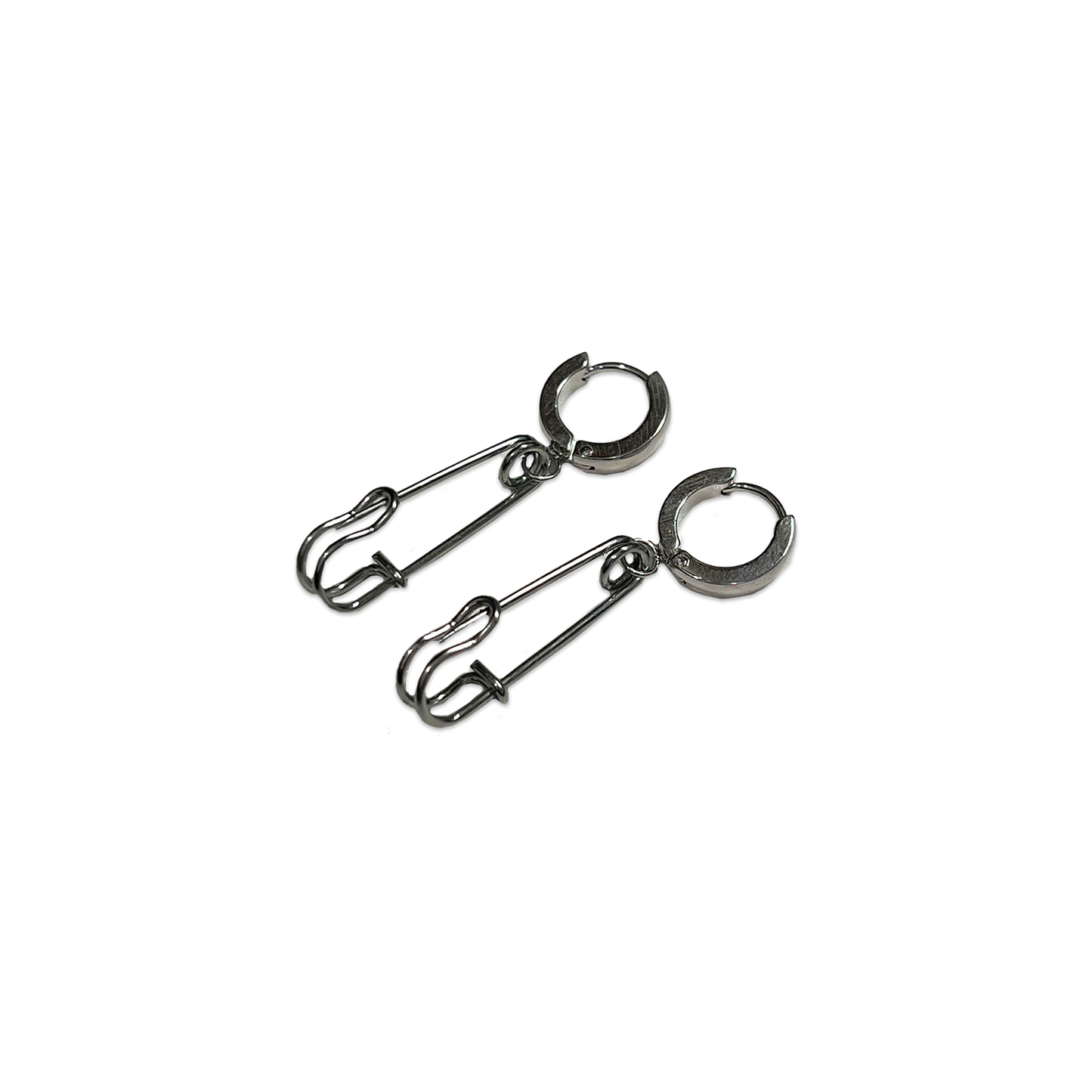 SOFT BUT DEADLY SAFETY PIN EARRINGS
