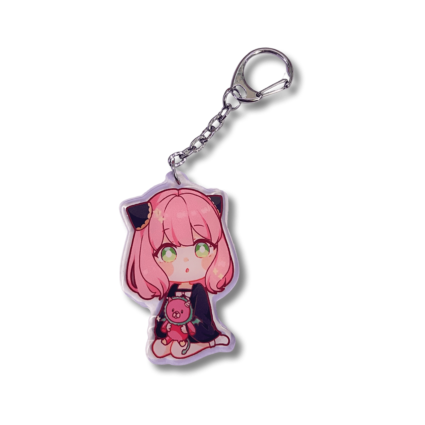 Usagi x Usagi Keychains ANYA WITH PLUSHIE ACRYLIC KEYCHAIN ANYA WITH PLUSHIE ACRYLIC KEYCHAIN