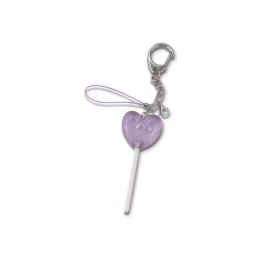 Usagi x Usagi Keychains BIG Purple Glitter Lollipop Regular Charm with Chain SWEET TREATS COLLECTION ♡ PURPLE SWEET TREATS COLLECTION ♡ PURPLE