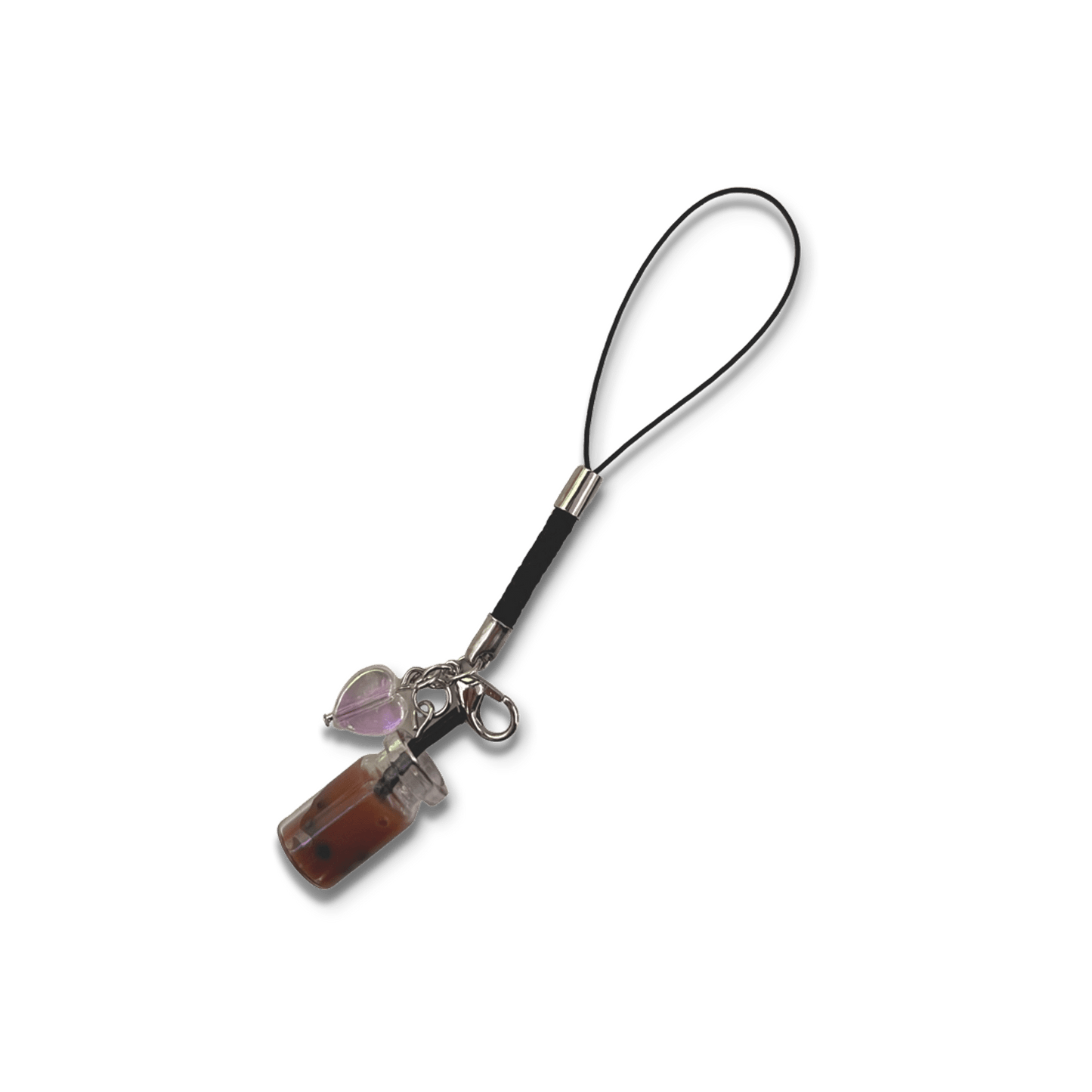 Usagi x Usagi Keychains BROWN SUGAR MILK TEA (BROWN) BOBA HEART CHARMS BOBA HEART CHARMS