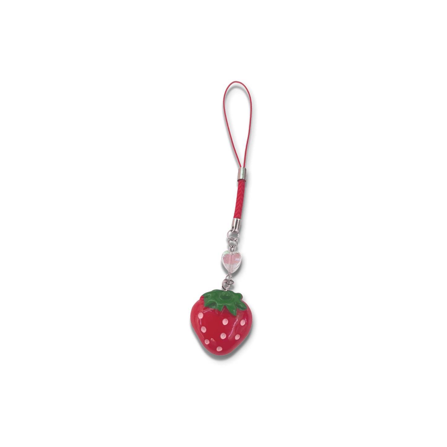 Usagi x Usagi Keychains L Red Strawberry Heart Charm STRAWBERRY CHARMS STRAWBERRY CHARMS