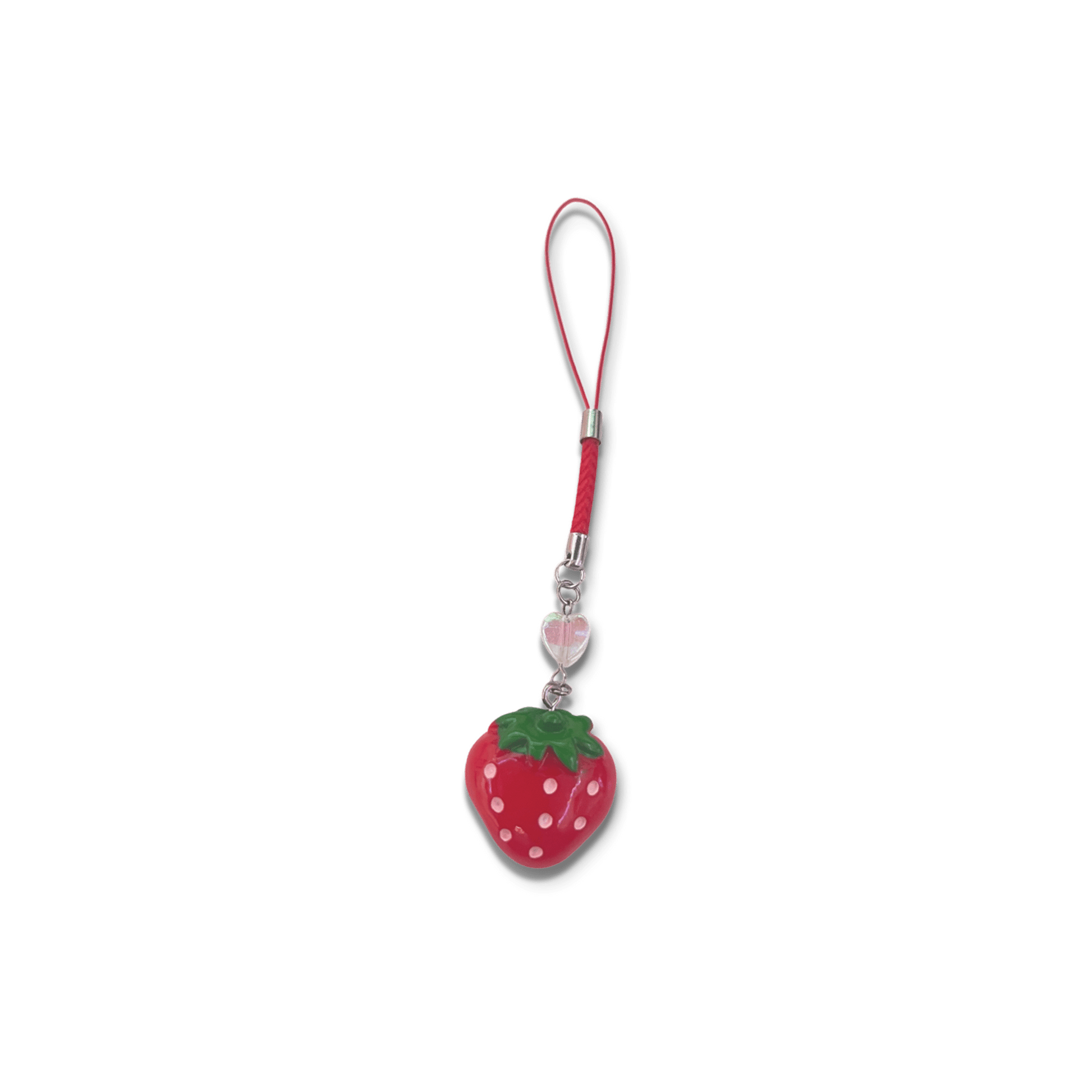 Usagi x Usagi Keychains L Red Strawberry Heart Charm STRAWBERRY CHARMS STRAWBERRY CHARMS