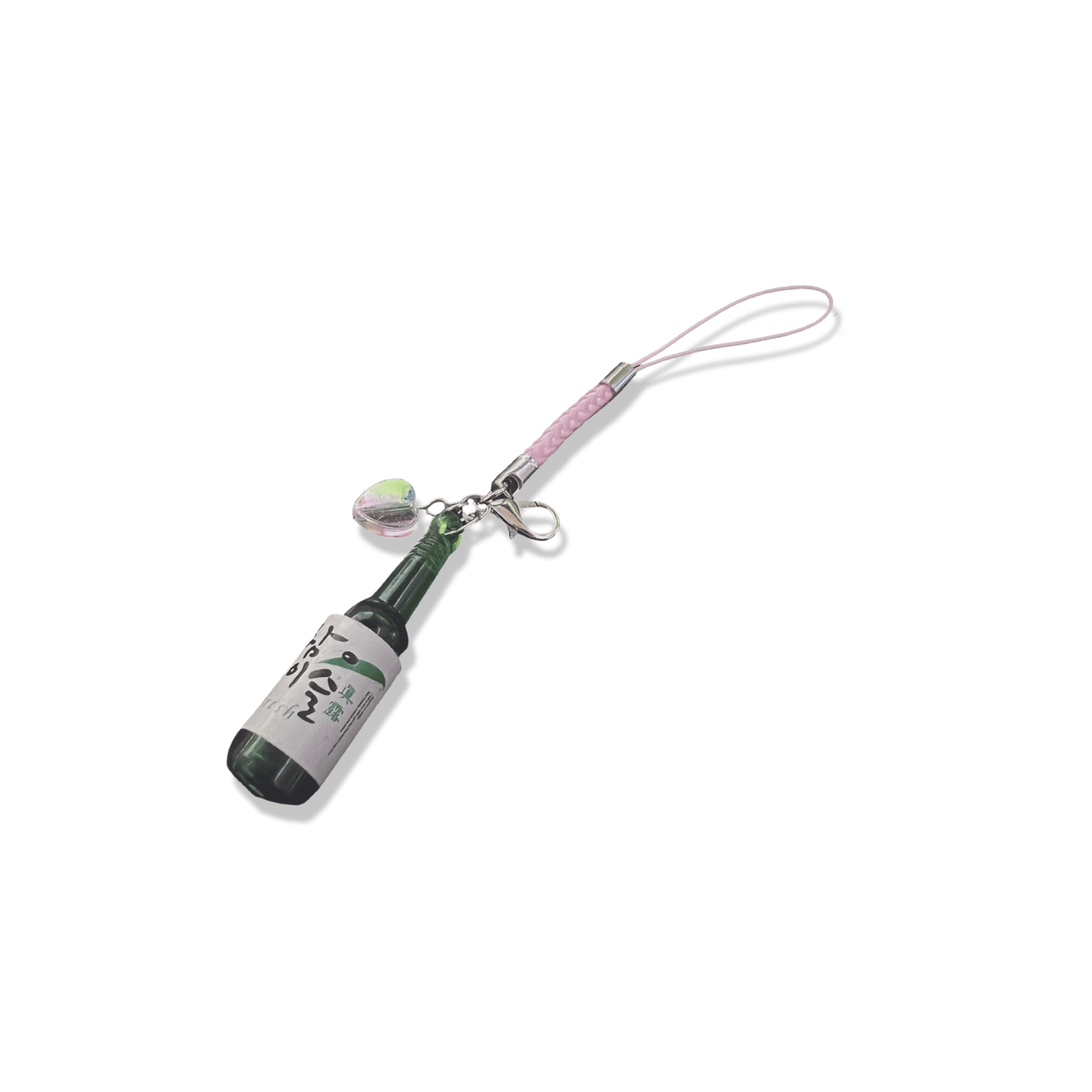 Usagi x Usagi Keychains PINK BRAIDED STRAP SOJU HEART PHONE CHARMS SOJU HEART PHONE CHARMS