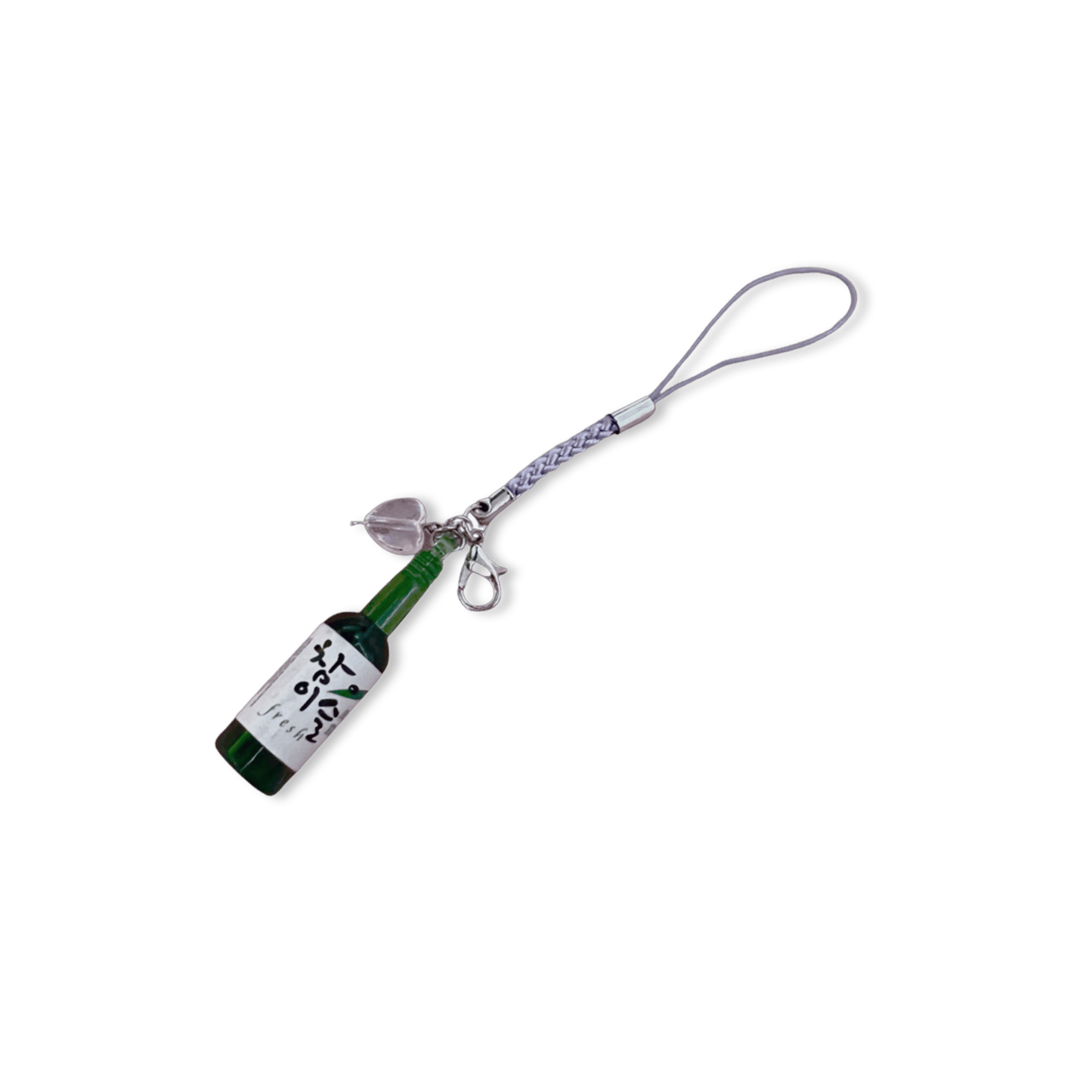 Usagi x Usagi Keychains PURPLE BRAIDED STRAP SOJU HEART PHONE CHARMS SOJU HEART PHONE CHARMS