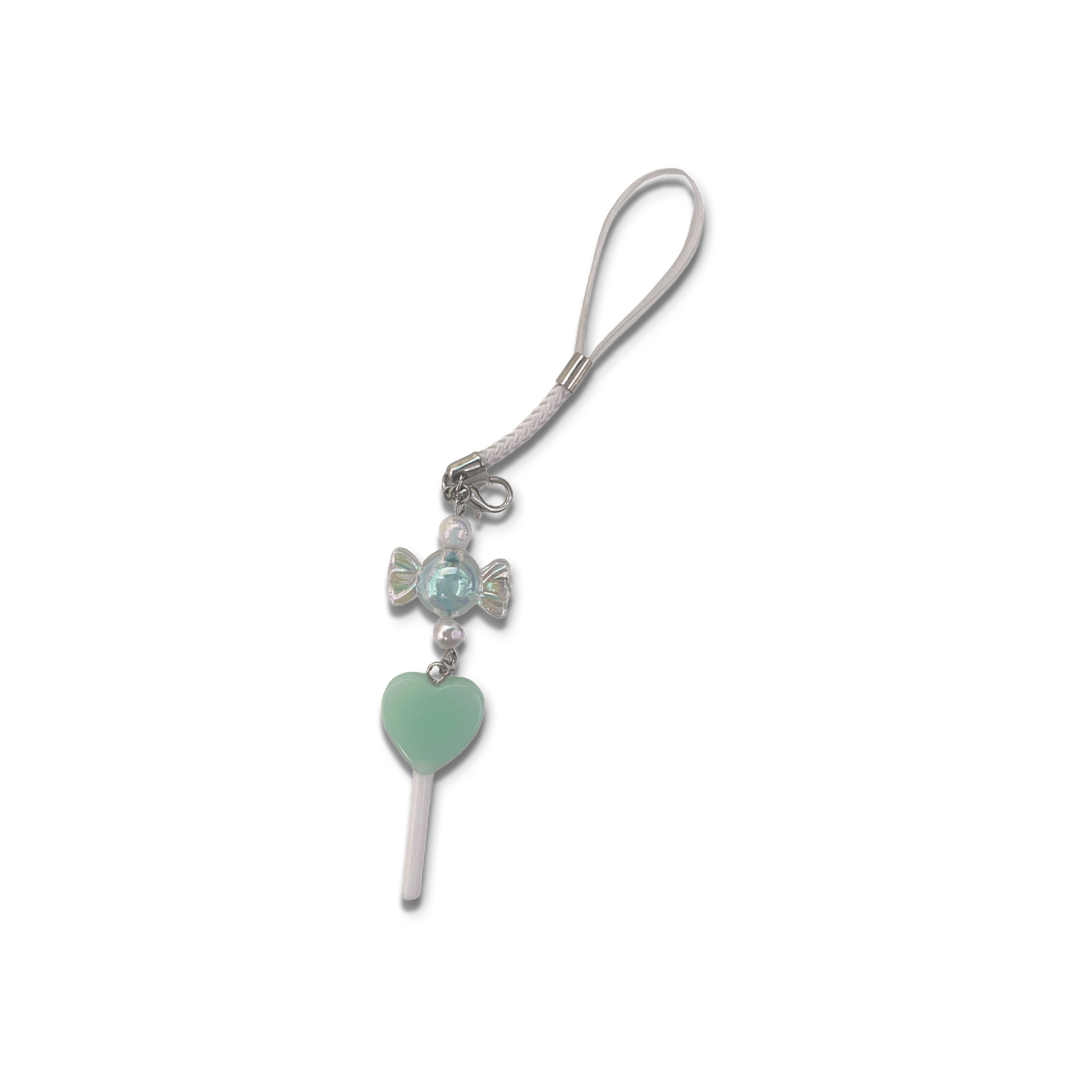 Usagi x Usagi Keychains SMALL Opaque Blue Lolli Braided Charm with Candy SWEET TREATS COLLECTION ♡ BLUE SWEET TREATS COLLECTION ♡ BLUE