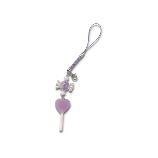 Usagi x Usagi Keychains SMALL Opaque Light Lavender Lolli Braided Charm with Candy SWEET TREATS COLLECTION ♡ PURPLE SWEET TREATS COLLECTION ♡ PURPLE