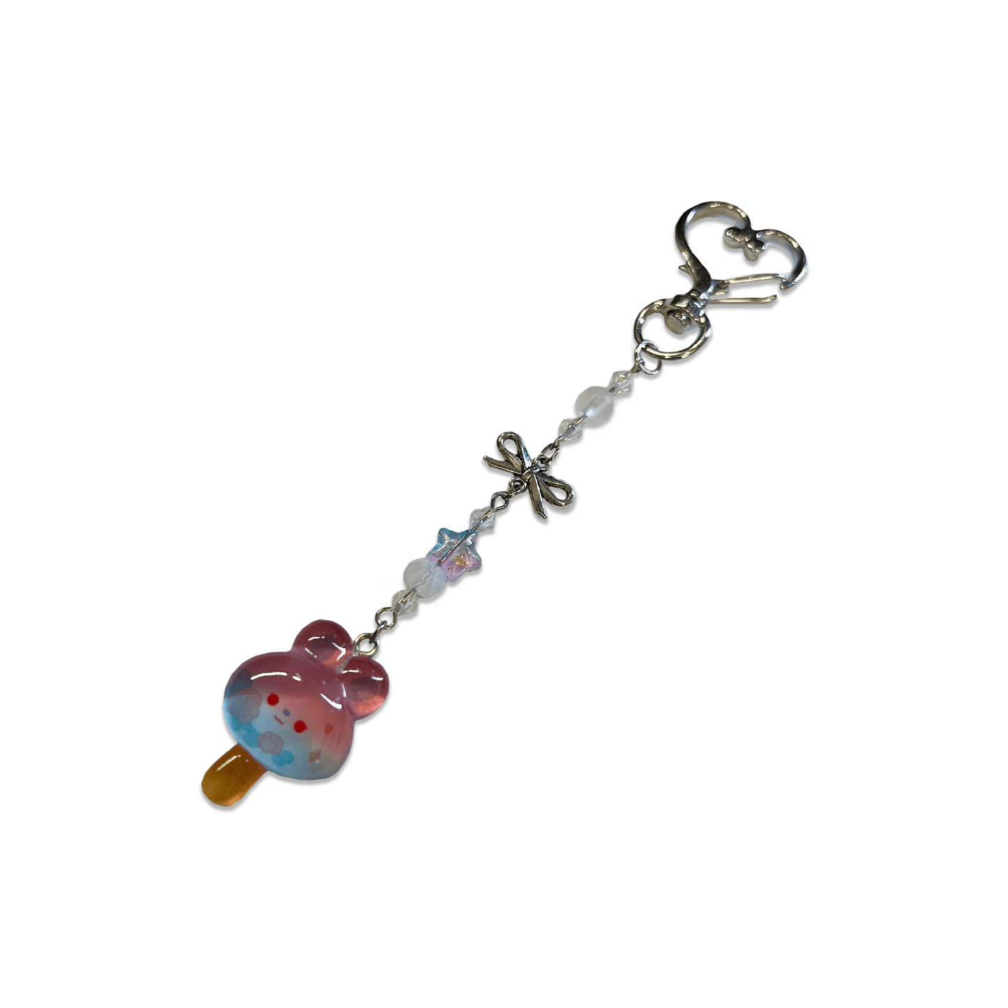 Usagi x Usagi, LLC Keychains BUNNY ICE CREAM { PINK + BLUE } SPECIALTY KEYCHAIN BUNNY ICE CREAM { PINK + BLUE } SPECIALTY KEYCHAIN