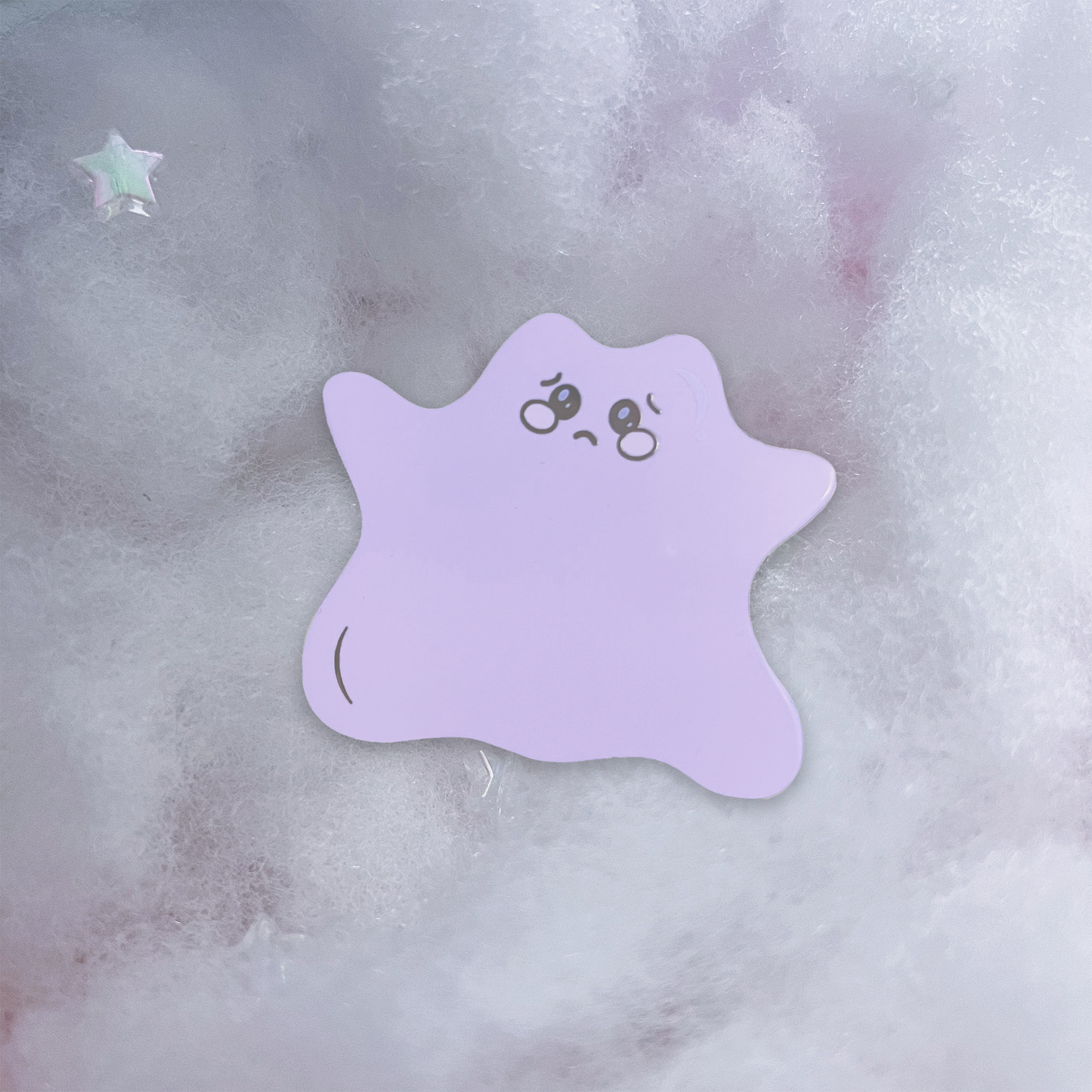 Crybaby Ditto Enamel Pin in Silver Variant