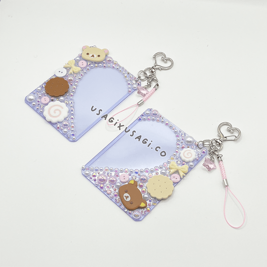 { AIYIUTU COLLAB } BEAR BISCUITS HEART FRAME DECODEN TOPLOADER { MATCHING SET } - Usagi x Usagi, LLC - Accessories