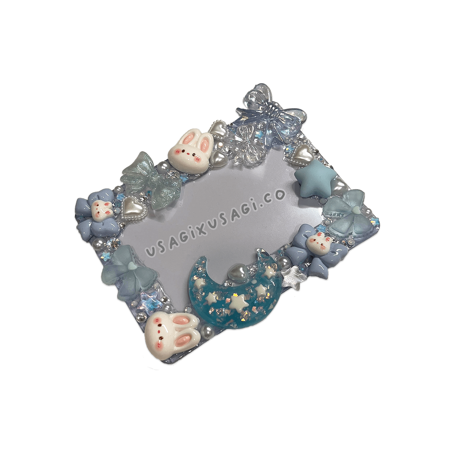 BLUE SOFT BUNNY BOWS DECODEN TOPLOADER - Usagi x Usagi, LLC - Accessories