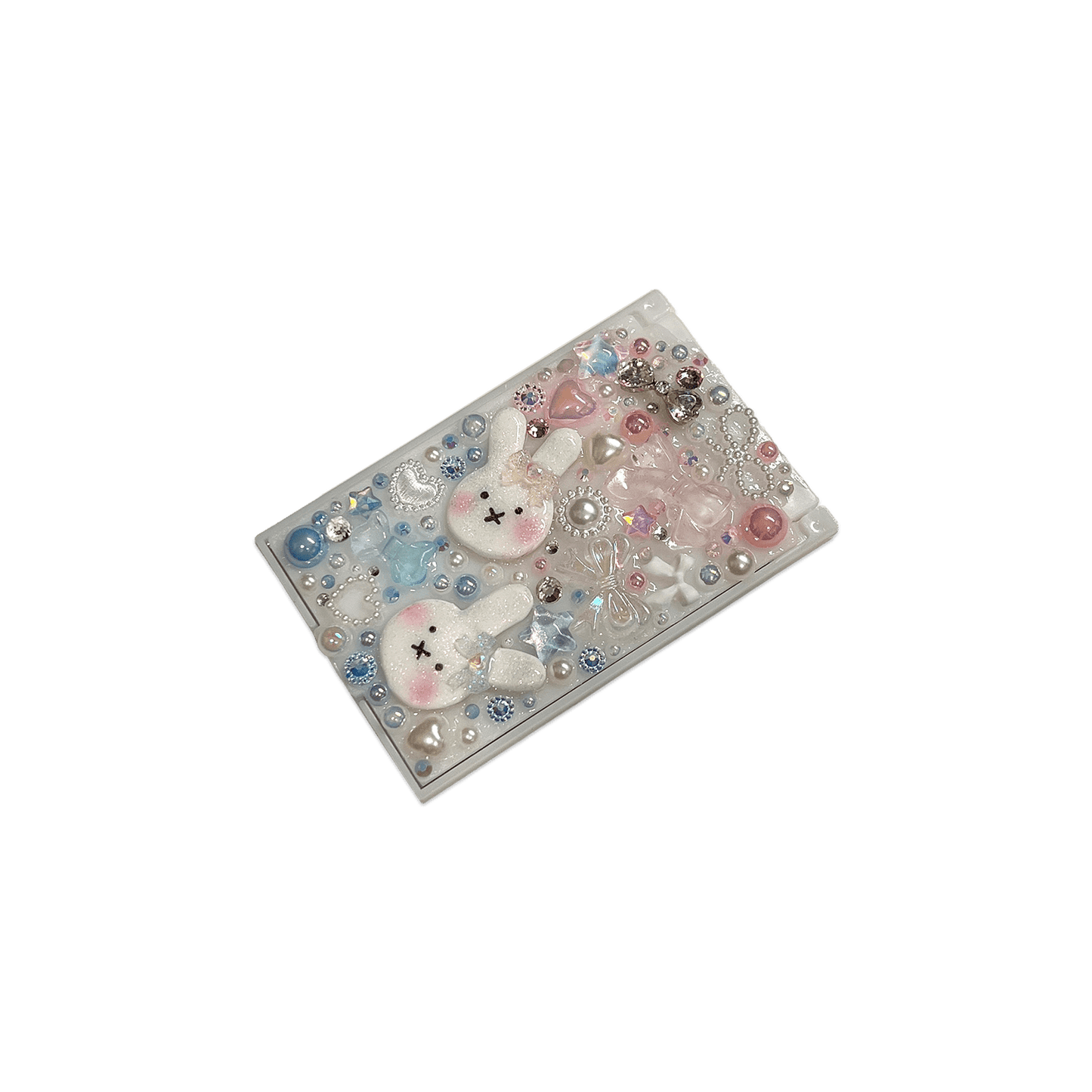 BUNNY BOW { PINK / BLUE } DECODEN POCKET MIRROR - Usagi x Usagi, LLC - Accessories