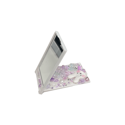 BUNNY BOW { PURPLE } DECODEN POCKET MIRROR - Usagi x Usagi, LLC - Accessories