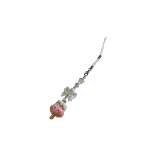 BUNNY ICE CREAM { PINK } SPECIALTY PHONE CHARM - Usagi x Usagi, LLC - Keychains