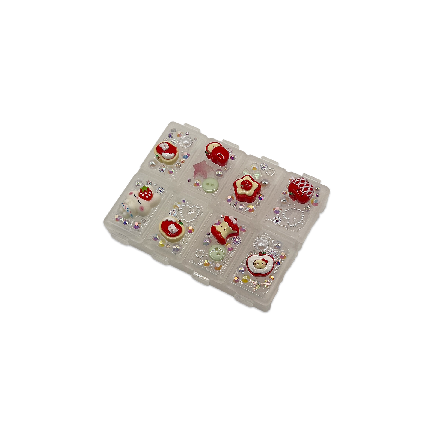 APPLE BABY TRINKET BOX - 8 POCKETS