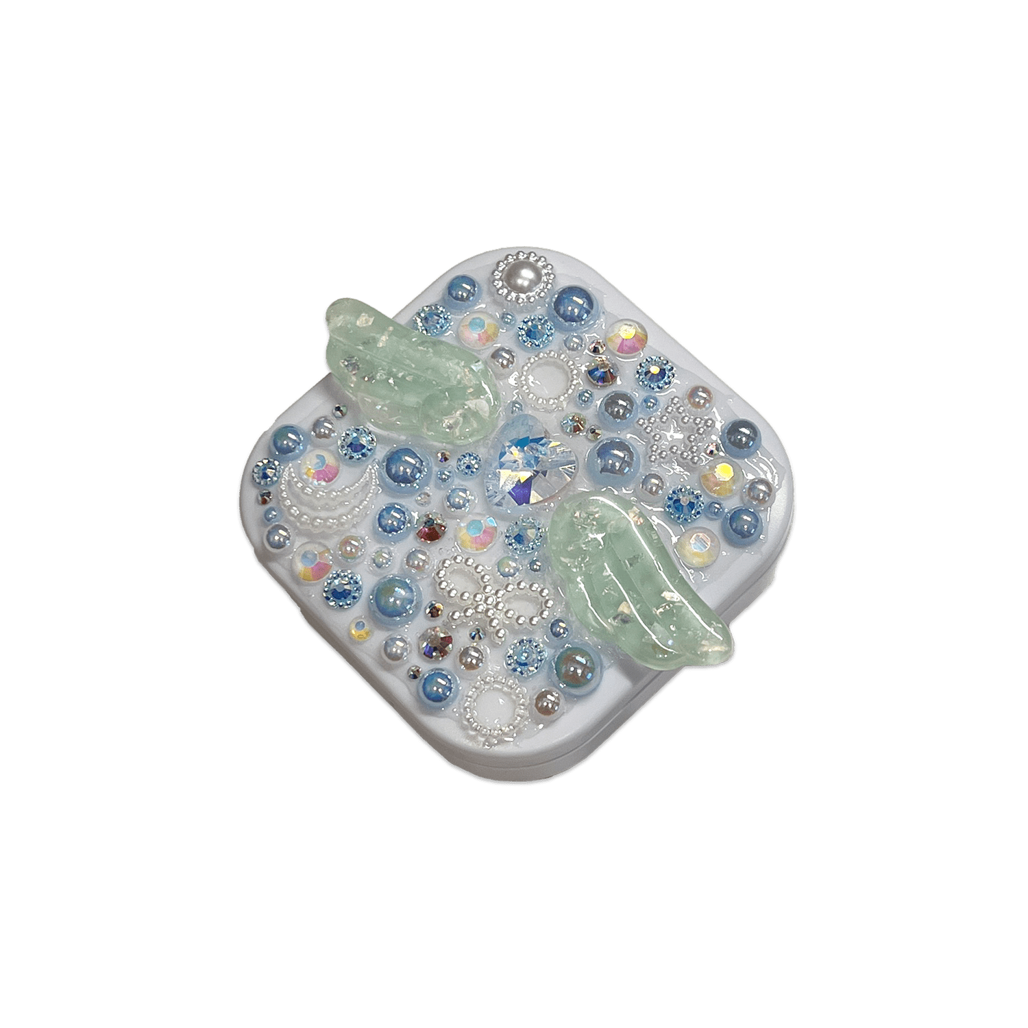 CELESTIAL ANGEL { BLUE } DECODEN SQUARE COMPACT MIRROR - Usagi x Usagi, LLC - Accessories