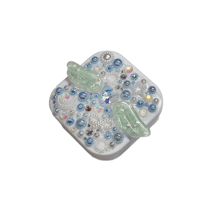 CELESTIAL ANGEL { BLUE } DECODEN SQUARE COMPACT MIRROR - Usagi x Usagi, LLC - Accessories