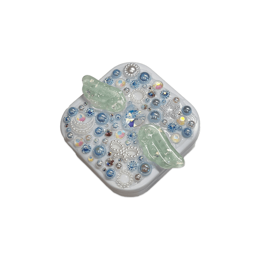 CELESTIAL ANGEL { BLUE } DECODEN SQUARE COMPACT MIRROR - Usagi x Usagi, LLC - Accessories