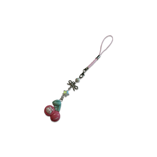 CHERRY BUNNY { PINK } SPECIALTY PHONE CHARM - Usagi x Usagi, LLC - Keychains