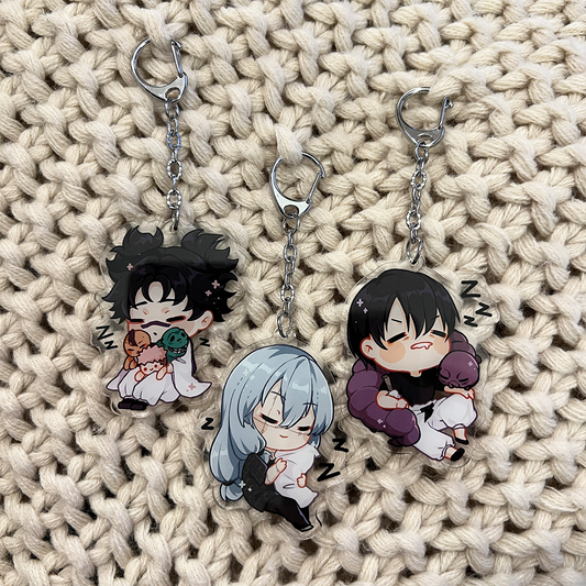DARK CURSED TRIO ACRYLIC KEYCHAIN { JUJUTSU KAISEN }