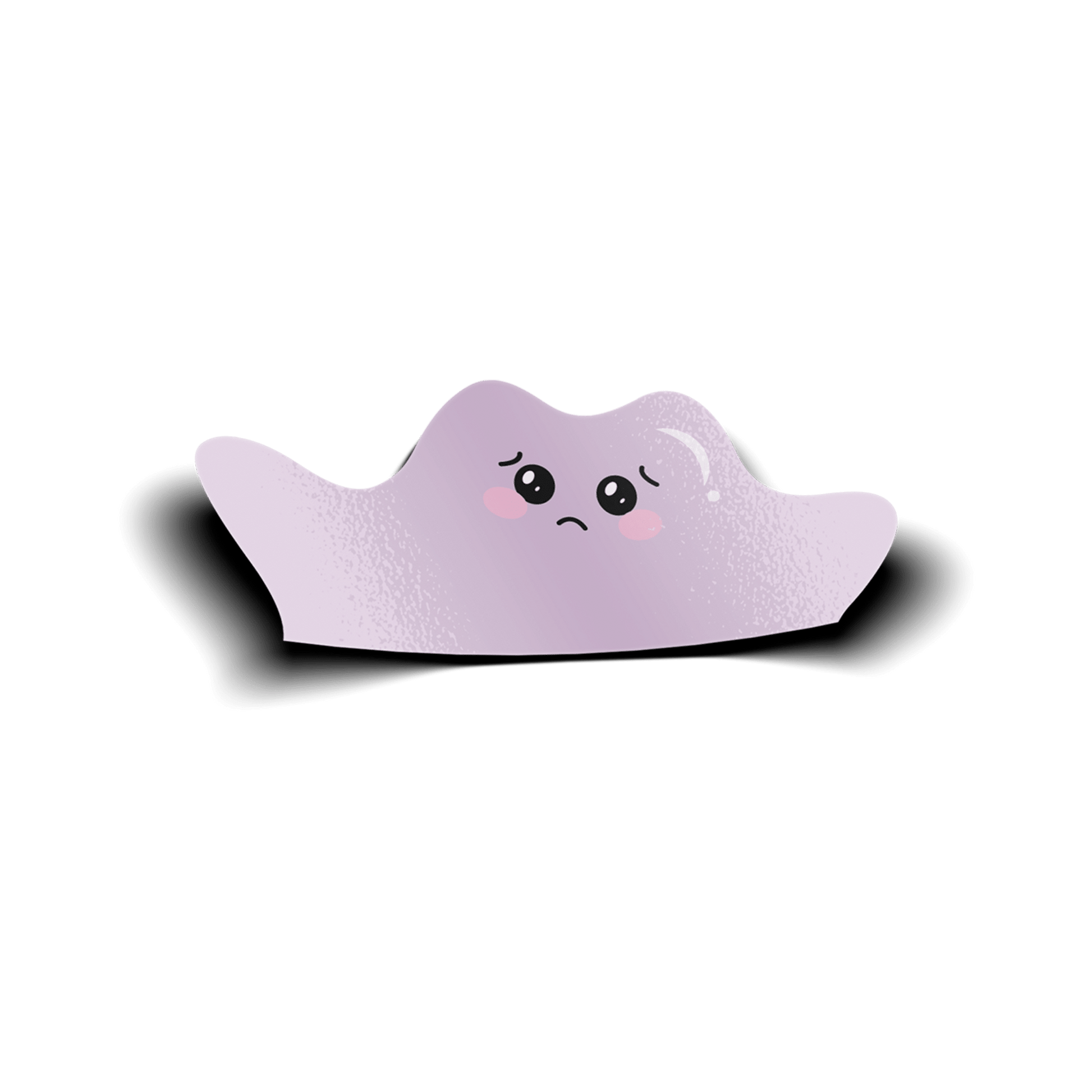 crying blob monster vinyl sticker, waterproof decorative sticker for laptops, water bottles, and cars.