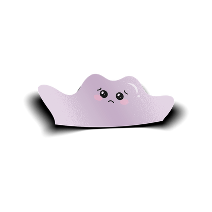 crying blob monster vinyl sticker, waterproof decorative sticker for laptops, water bottles, and cars.