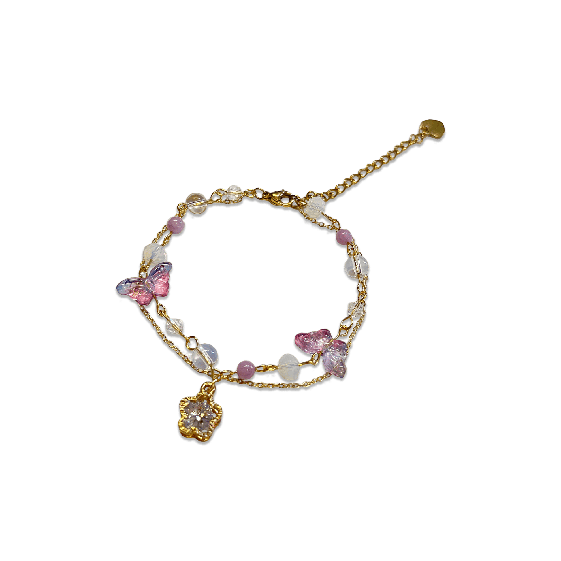 DAINTY { GOLD } BUTTERFLY BRACELET - Usagi x Usagi, LLC - Jewelry