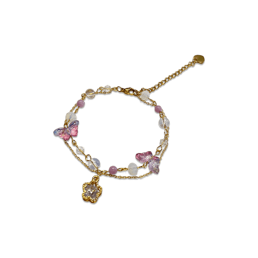 DAINTY { GOLD } BUTTERFLY BRACELET - Usagi x Usagi, LLC - Jewelry
