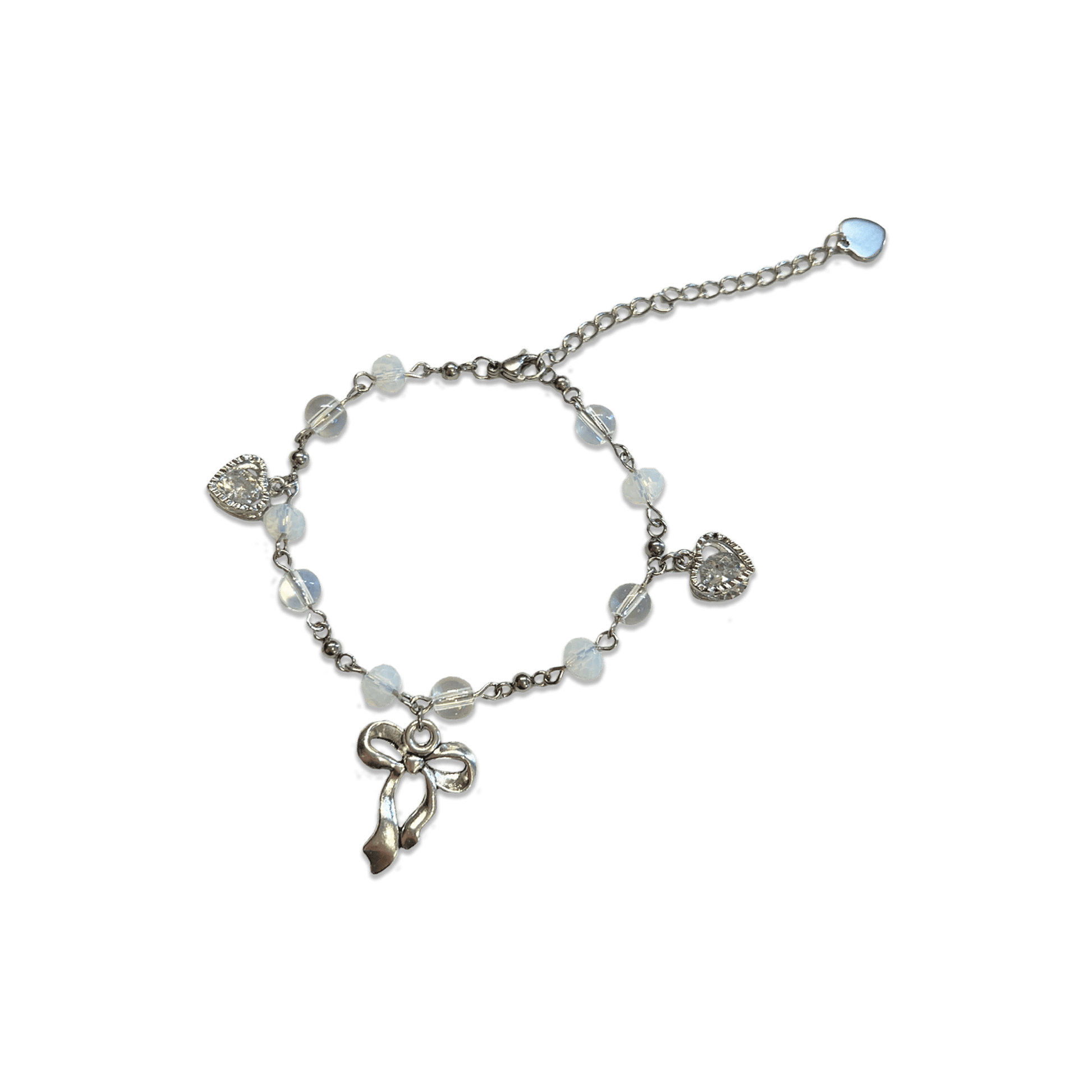 DAINTY { SILVER } BOW BRACELET - Usagi x Usagi, LLC - Jewelry