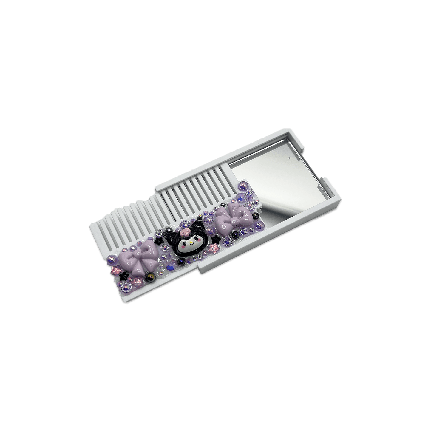 DARK GOTHIC LOLITA DECODEN POCKET MIRROR COMB - Usagi x Usagi, LLC - Accessories