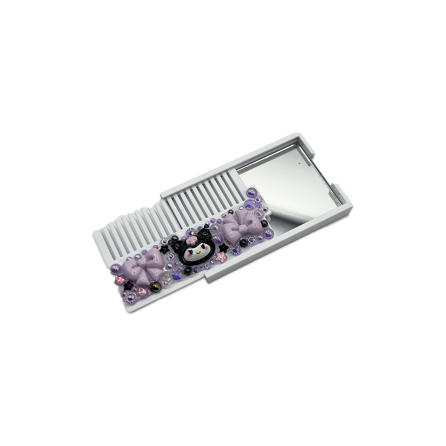 DARK GOTHIC LOLITA DECODEN POCKET MIRROR COMB - Usagi x Usagi, LLC - Accessories