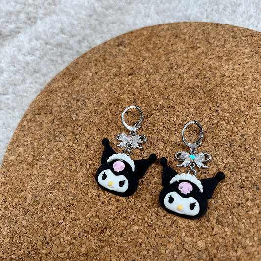 DARK LOLITA BUNNY EARRINGS - Usagi x Usagi, LLC - Jewelry