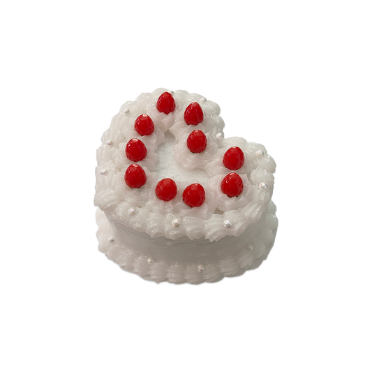 STRAWBERRY DOUBLE CREAM CAKE DECODEN JEWELRY TRINKET BOX