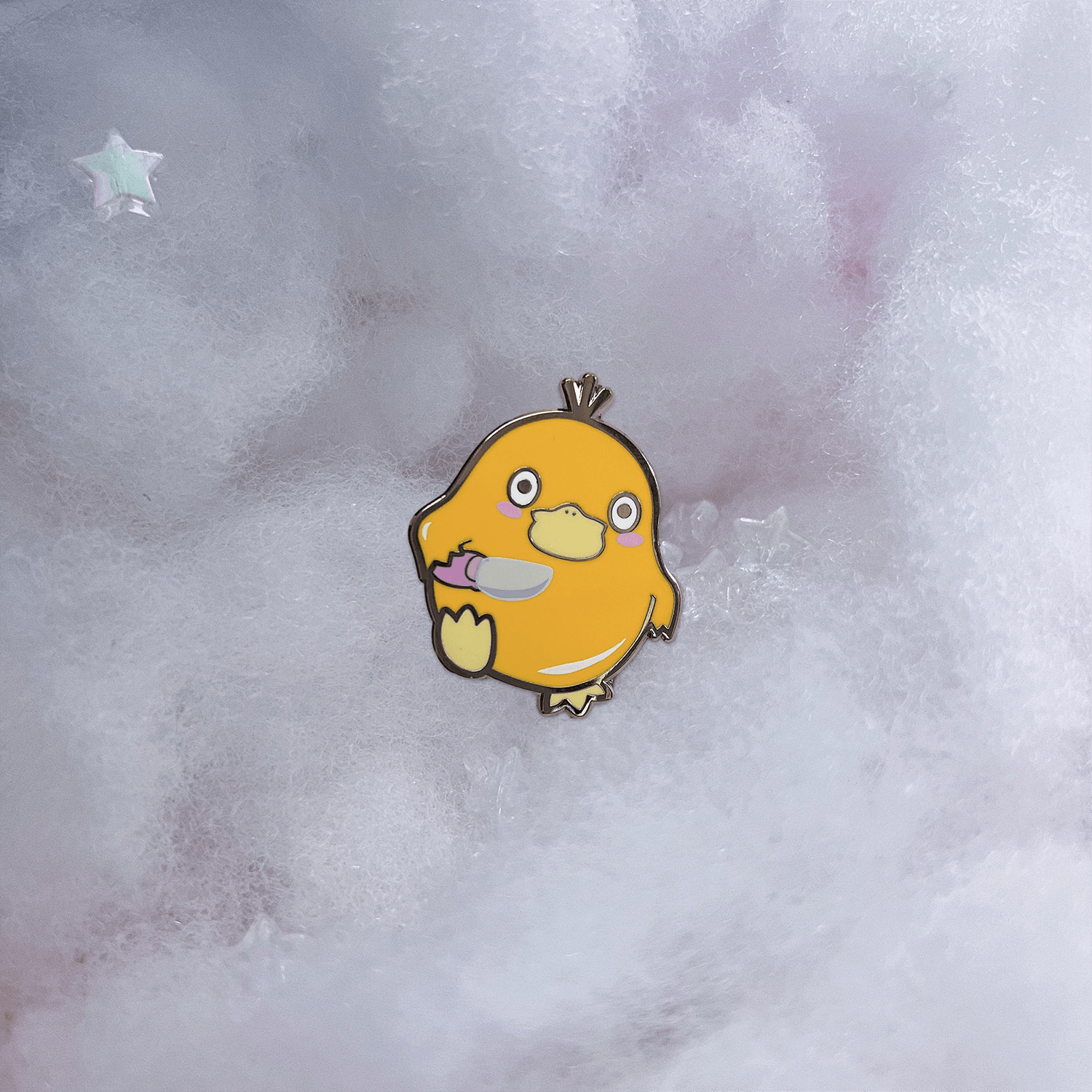 DUCKY WITH KNIFE ENAMEL PIN — kawaii Accessories by Usagi x Usagi, LLC, cute decorative accessory