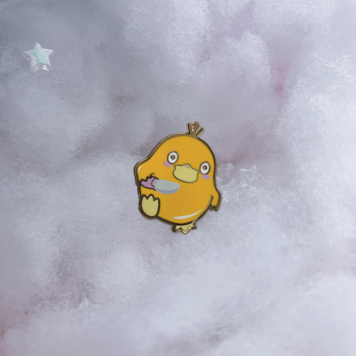 DUCKY WITH KNIFE ENAMEL PIN — kawaii Accessories by Usagi x Usagi, LLC, cute decorative accessory