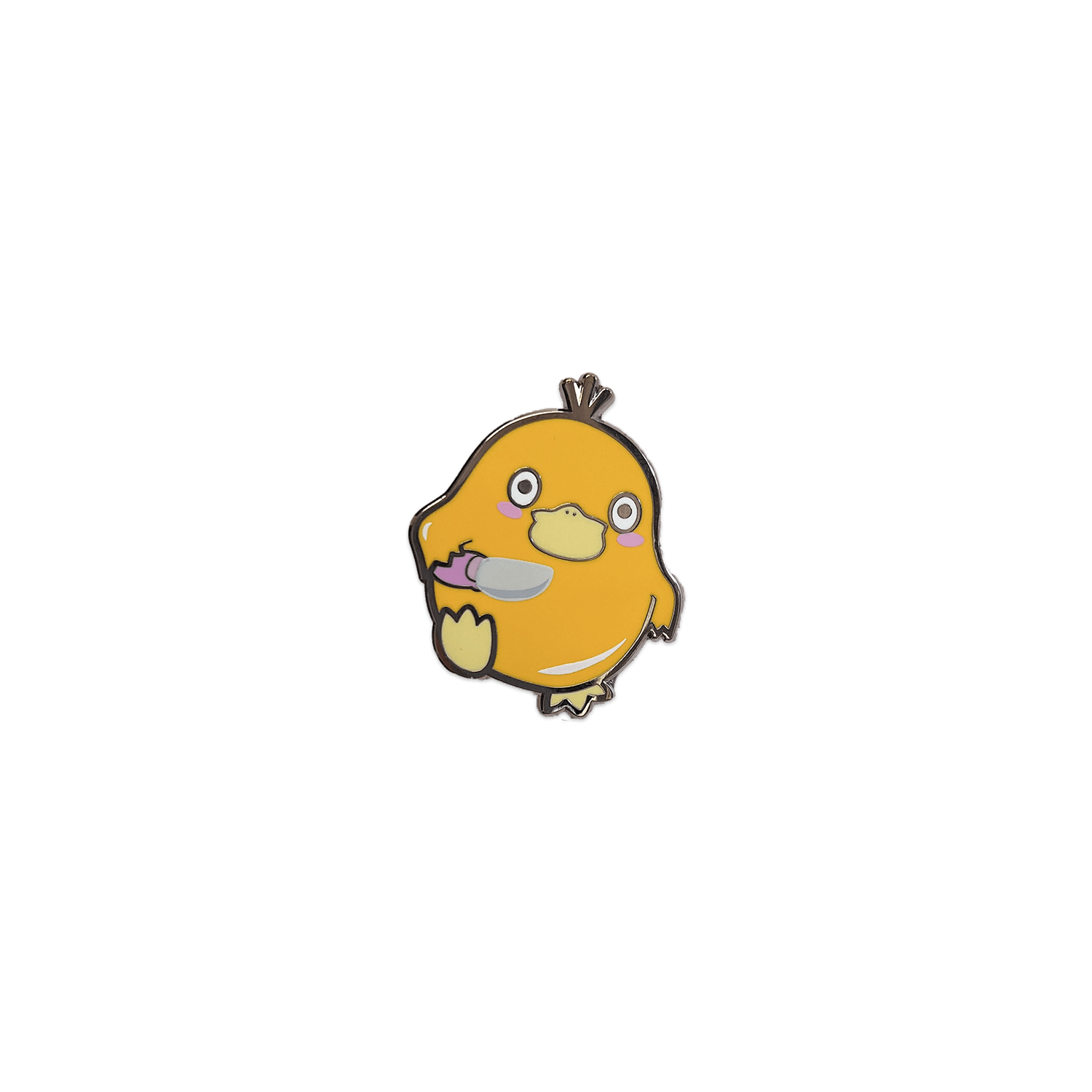 DUCKY WITH KNIFE ENAMEL PIN — kawaii Accessories by Usagi x Usagi, LLC, cute decorative accessory