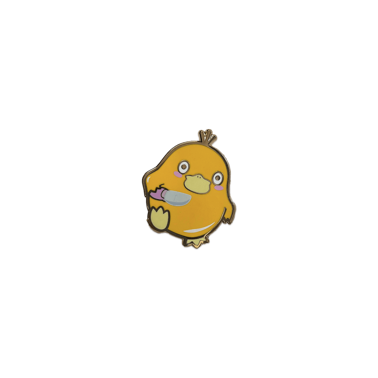 DUCKY WITH KNIFE ENAMEL PIN — kawaii Accessories by Usagi x Usagi, LLC, cute decorative accessory