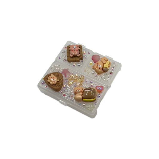 ESPRESSO BEAR DECODEN TRINKET BOX - 3 POCKET